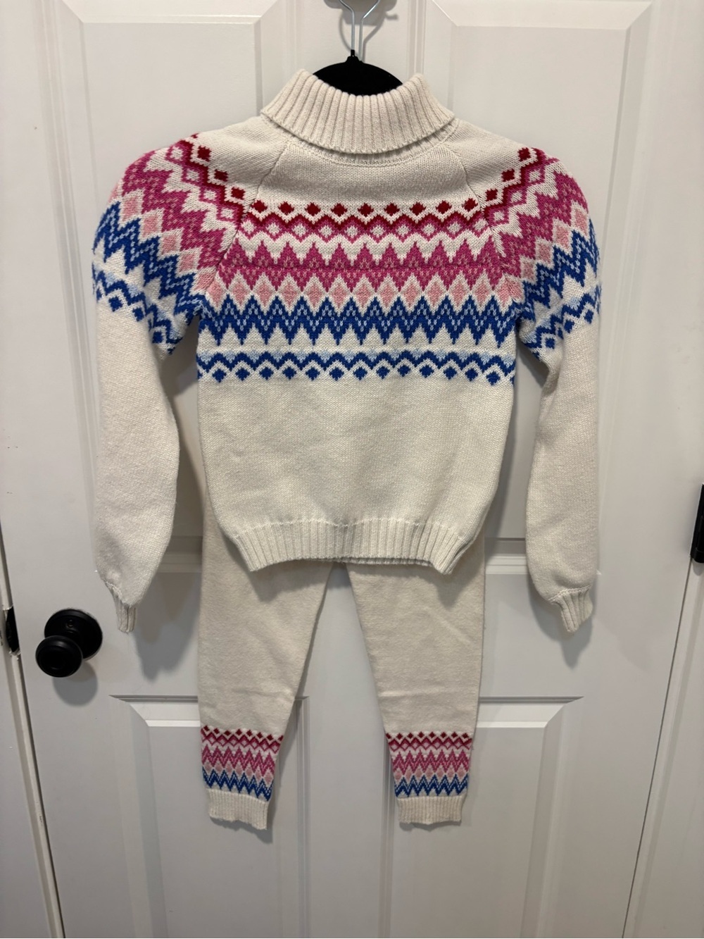 Janie and Jack Fair Isle Knit Sweater Legging Set Girls 8